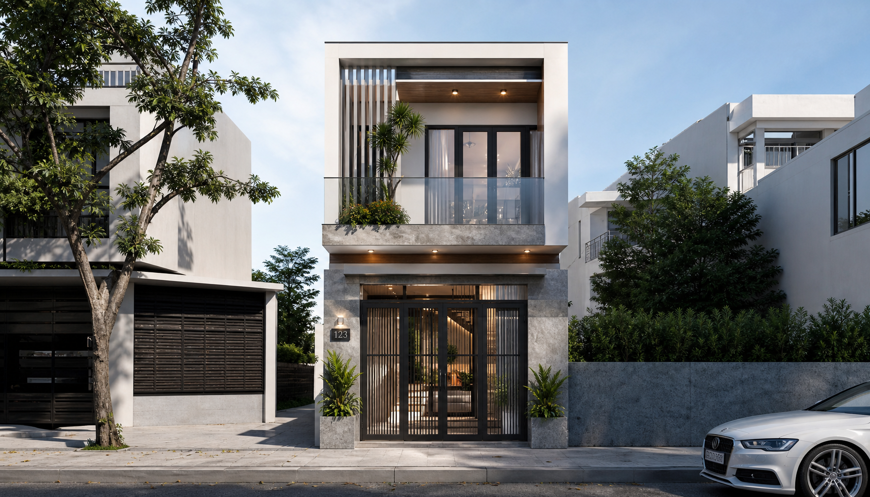 Mẫu Nhà Mặt Tiền 5m 2 Tầng Đẹp — 20 Thiết Kế 2026 Mẫu Nhà Mặt Tiền 5m 2 Tầng Đẹp — 20 Thiết Kế 2026