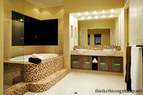 Phòng tắm đẹp ốp lát gạch Tây Ban Nha