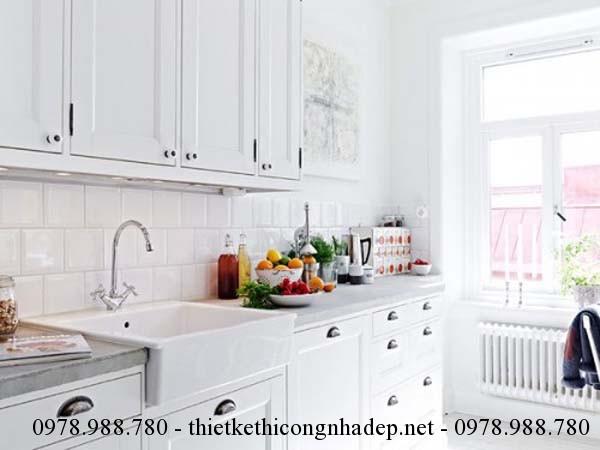 Thiết kế nội thất đơn giản với phòng bếp tiện nghi và nhỏ xinh 
