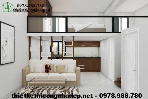 Thiết kế chung cư mini 30m2 với phòng khách trang nhã