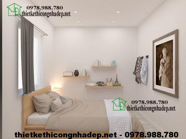 Thiết kế nội thất chung cư 60m2 với phòng ngủ tiện nghi