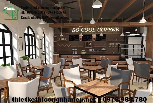Thiết kế quán cafe tại Hà Nội NDCF3