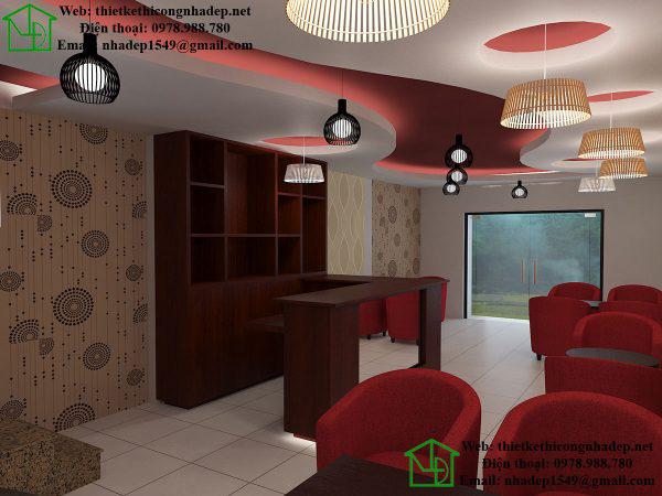 Thiết kế nội thất quán cafe NDCF6