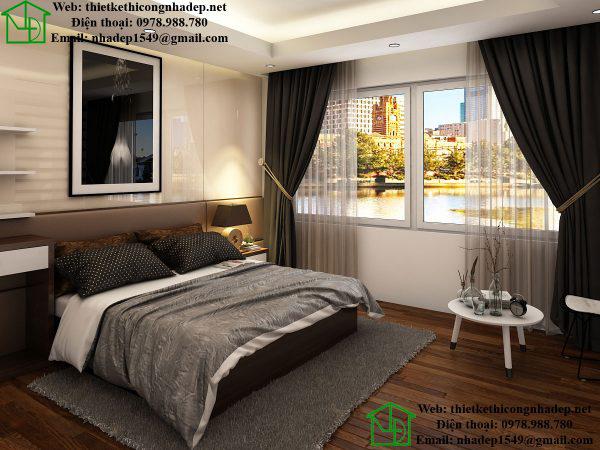 Thiết kế nội thất chung cư đẹp với phòng ngủ sang trọng
