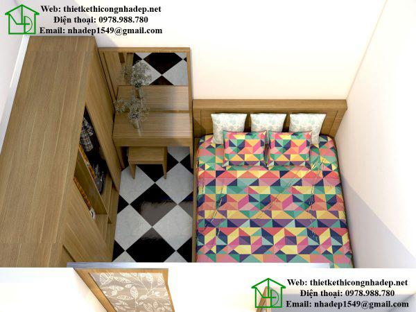 Thiết kế nội thất chung cư nhỏ 40m2 hiện đại và nhỏ gọn