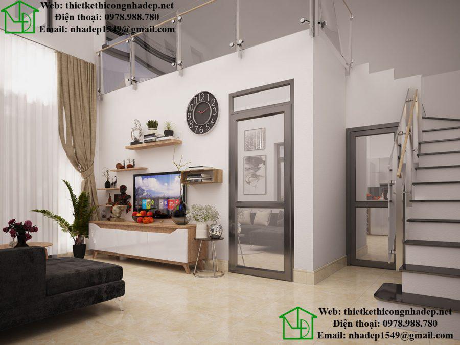 Thiết kế nội thất phòng khách NDNC451