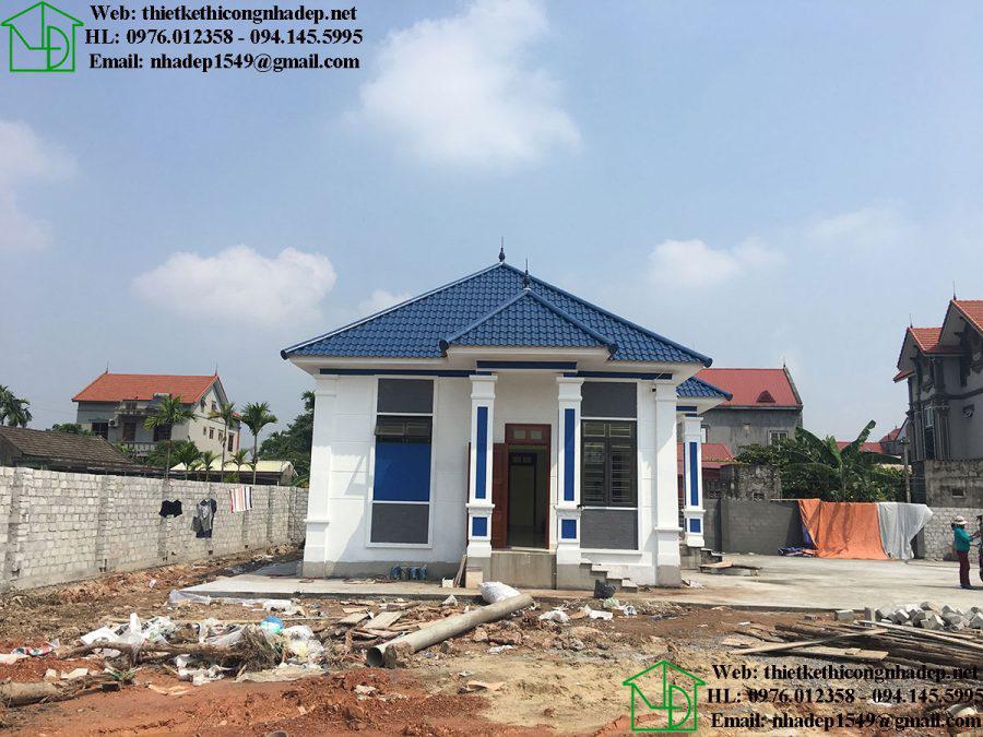 Phối cảnh mặt bên biệt thự vườn DBT1T66