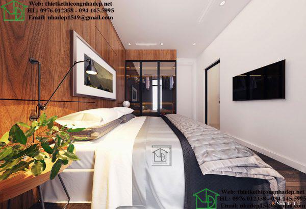 Thiết kế nội thất phòng ngủ hiện đại NDNTPK7