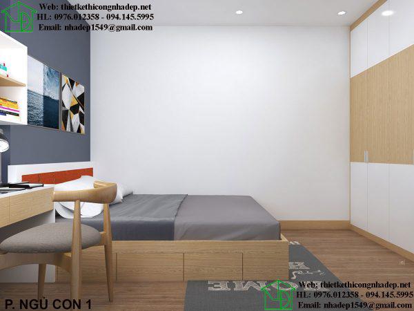 Thiết kế nội thất phòng ngủ con NDNTCC37