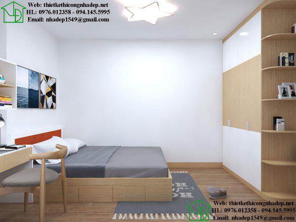 Thiết kế nội thất phòng ngủ con NDNTCC38