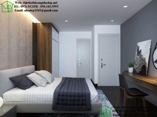 Thiết kế nội thất phòng ngủ master NDNTCC39