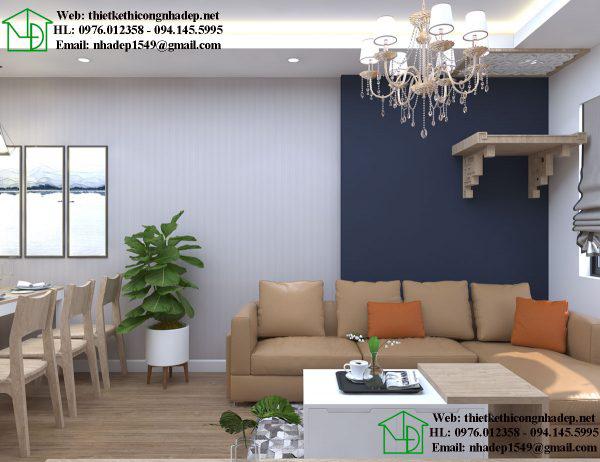 Thiết kế thi công nội thất chung cư giá rẻ NDNTCC38