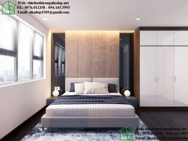 Thiết kế thi công nội thất phòng ngủ chung cư NDNTCC39