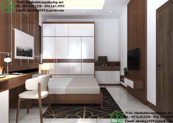 Thiết kế nội thất phòng ngủ master NDNTBT3