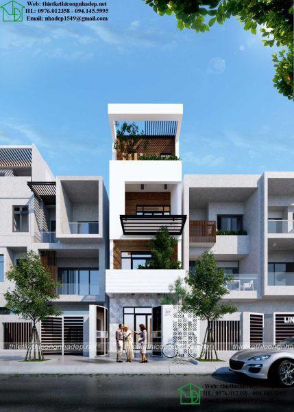 xem mẫu nhà phố 3 tầng tại Ninh Bình