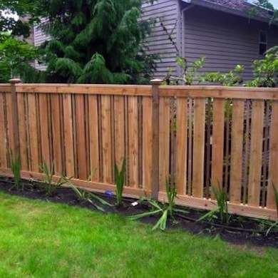mẫu hàng rào kiểu semi gỗ cơ bản