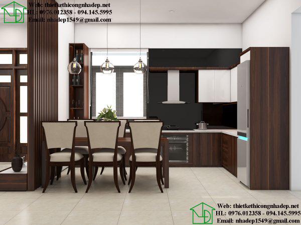 Thiết kế nội thất phòng bếp đẹp NDBT1T91