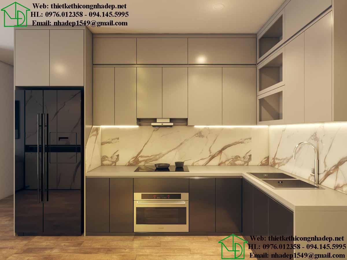 Thiết kế nội thất 3D phòng ăn - bếp NDNTCC43