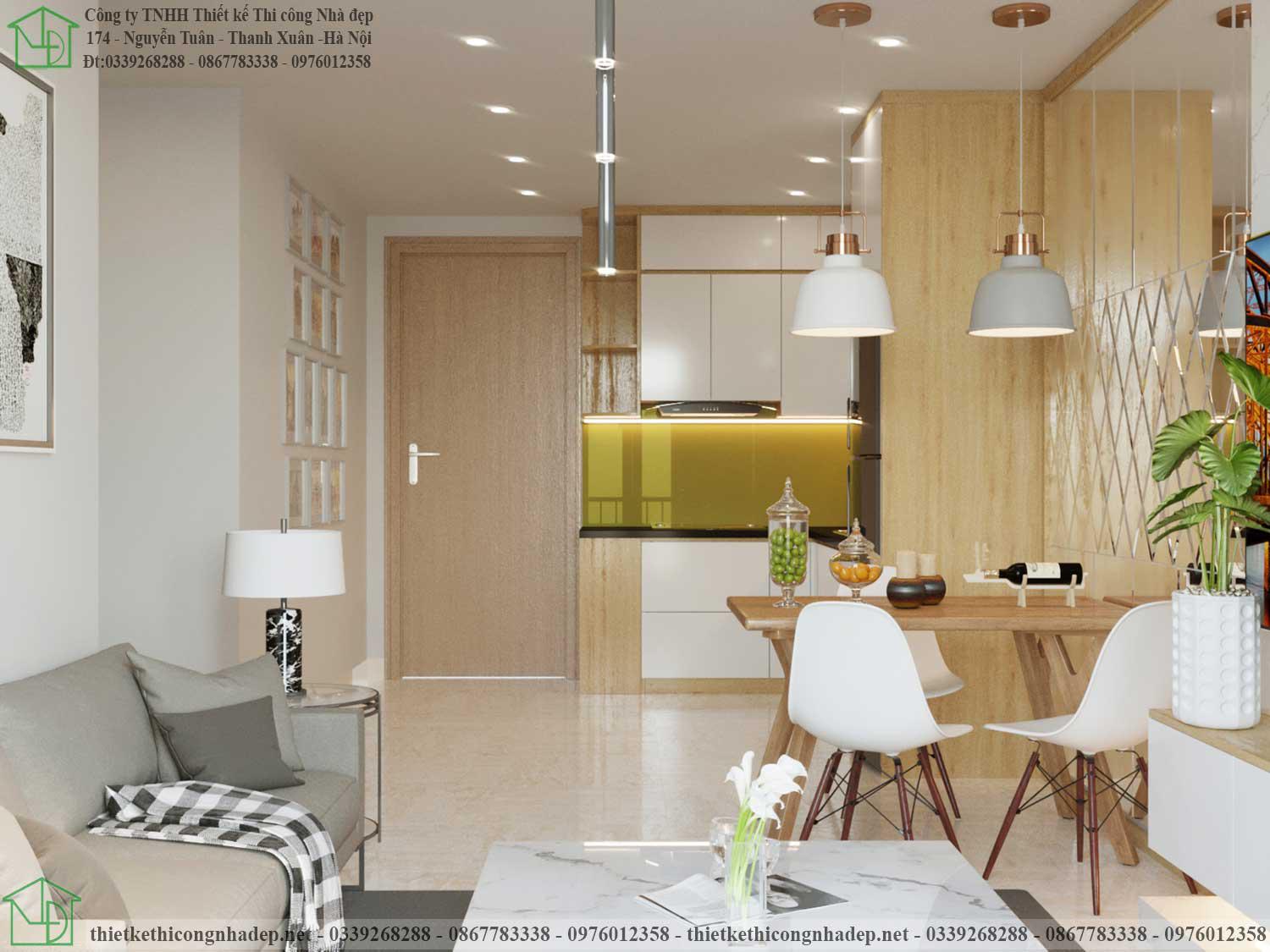 11 mẫu thiết kế nội thất chung cư 60m2 đẹp  DNU Decor
