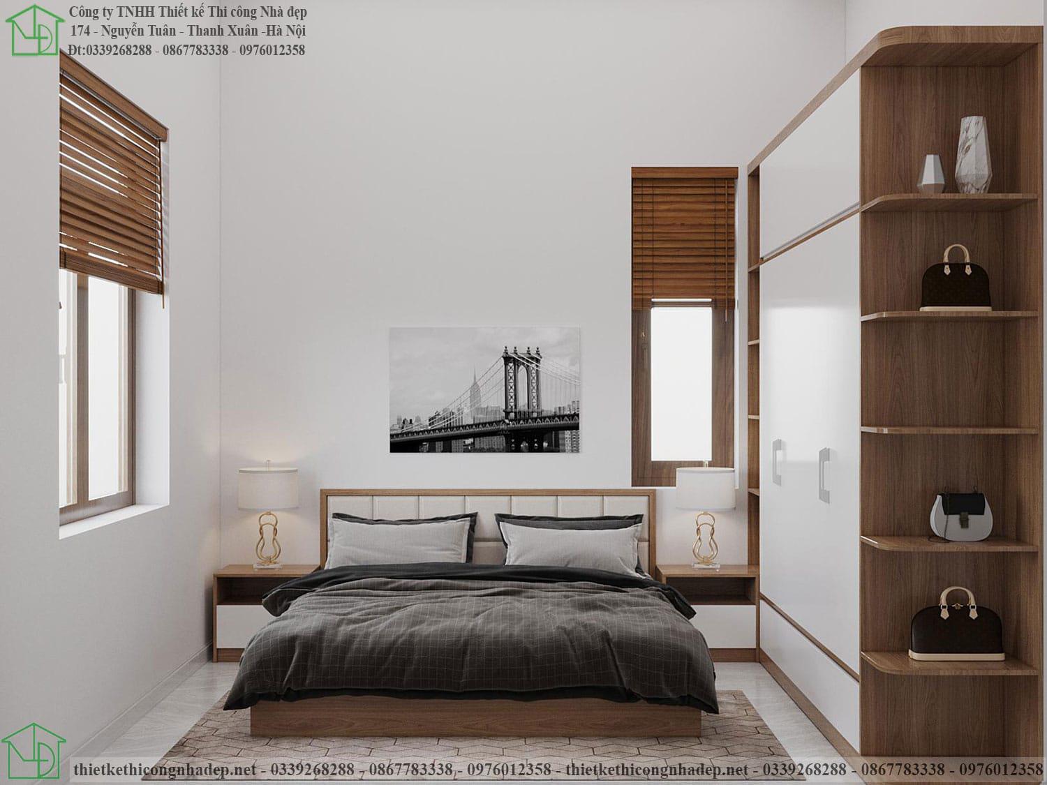 Thiết kế nội thất phòng ngủ bố mẹ NDNC4127