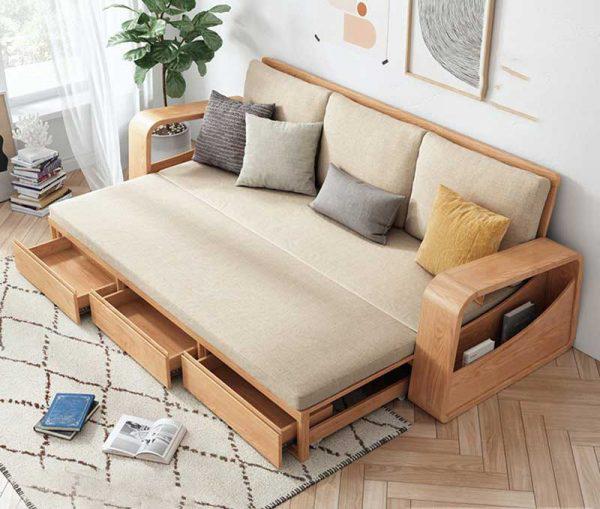 Mẫu sofa văng, đi văng giường gỗ giá rẻ