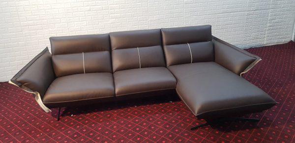 Mẫu sofa góc bằng da