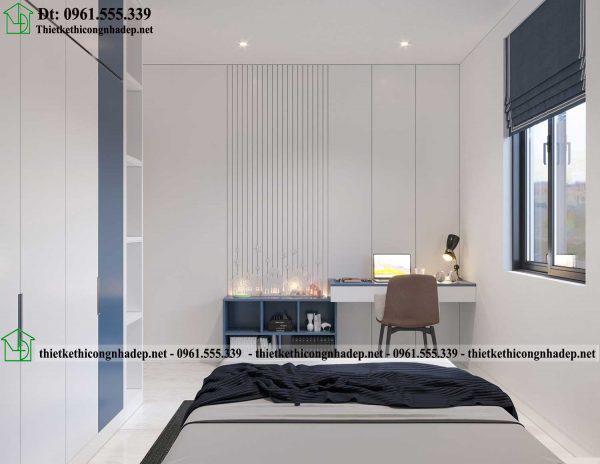 Thiết kế thi công nội thất phòng ngủ bé gái NDNC484