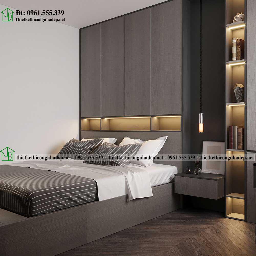 Thiết kế nội thất phòng ngủ mộc mạc với chất liệu gỗ