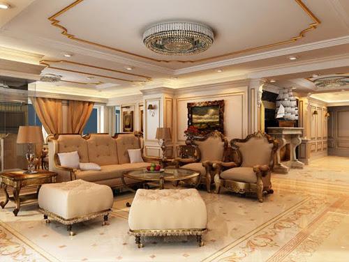 Tổng quan về phòng khách được thiết kế theo phong cách cổ điển