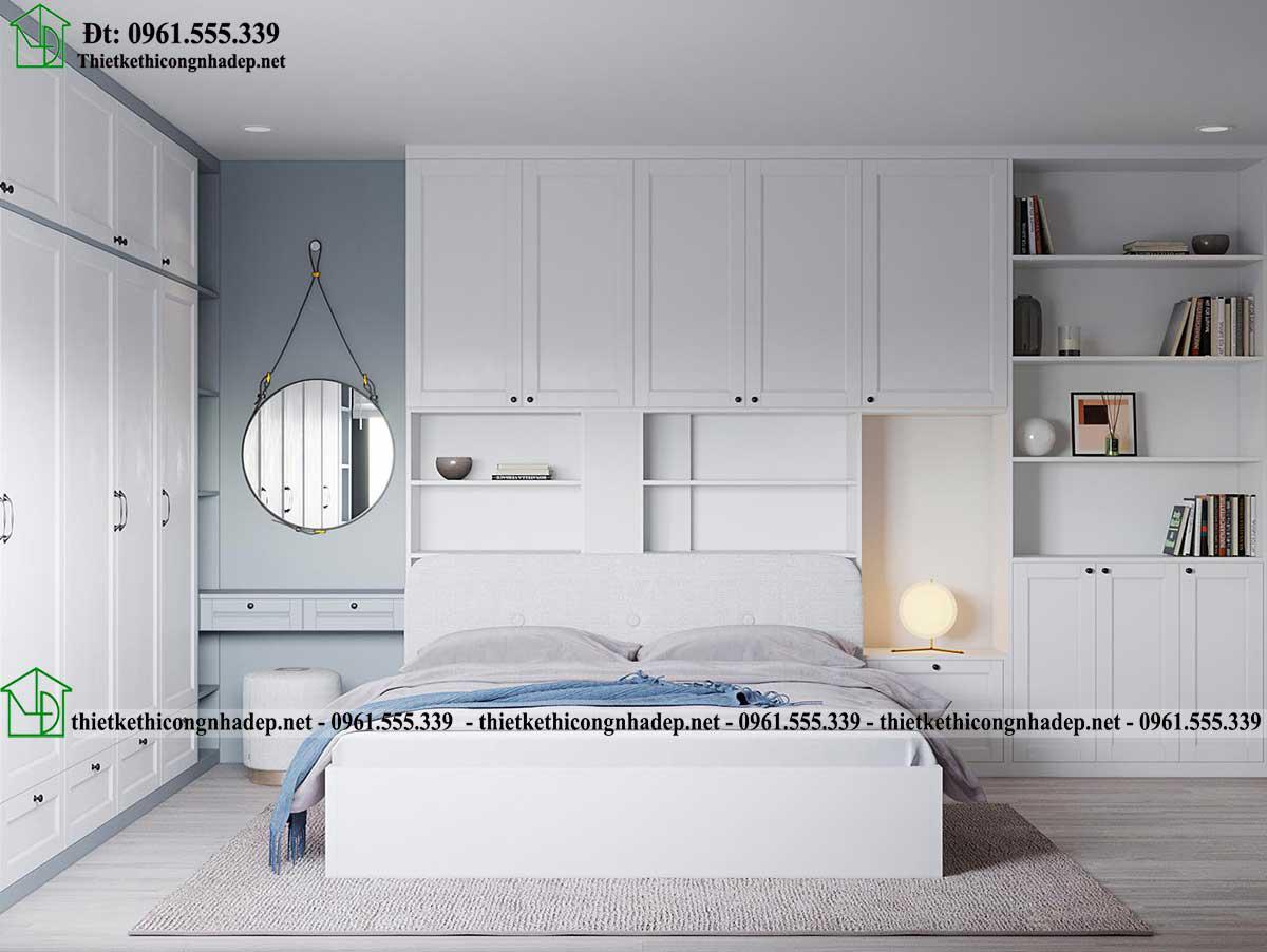 Thiết kế nội thất phòng ngủ hiện đại NDNP4T23