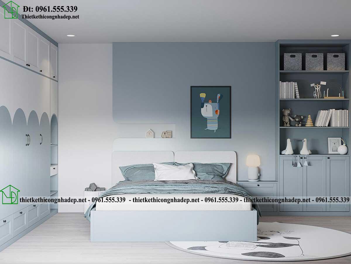 Thiết kế nội thất phòng ngủ phong cách hiện đại NDNP4T23
