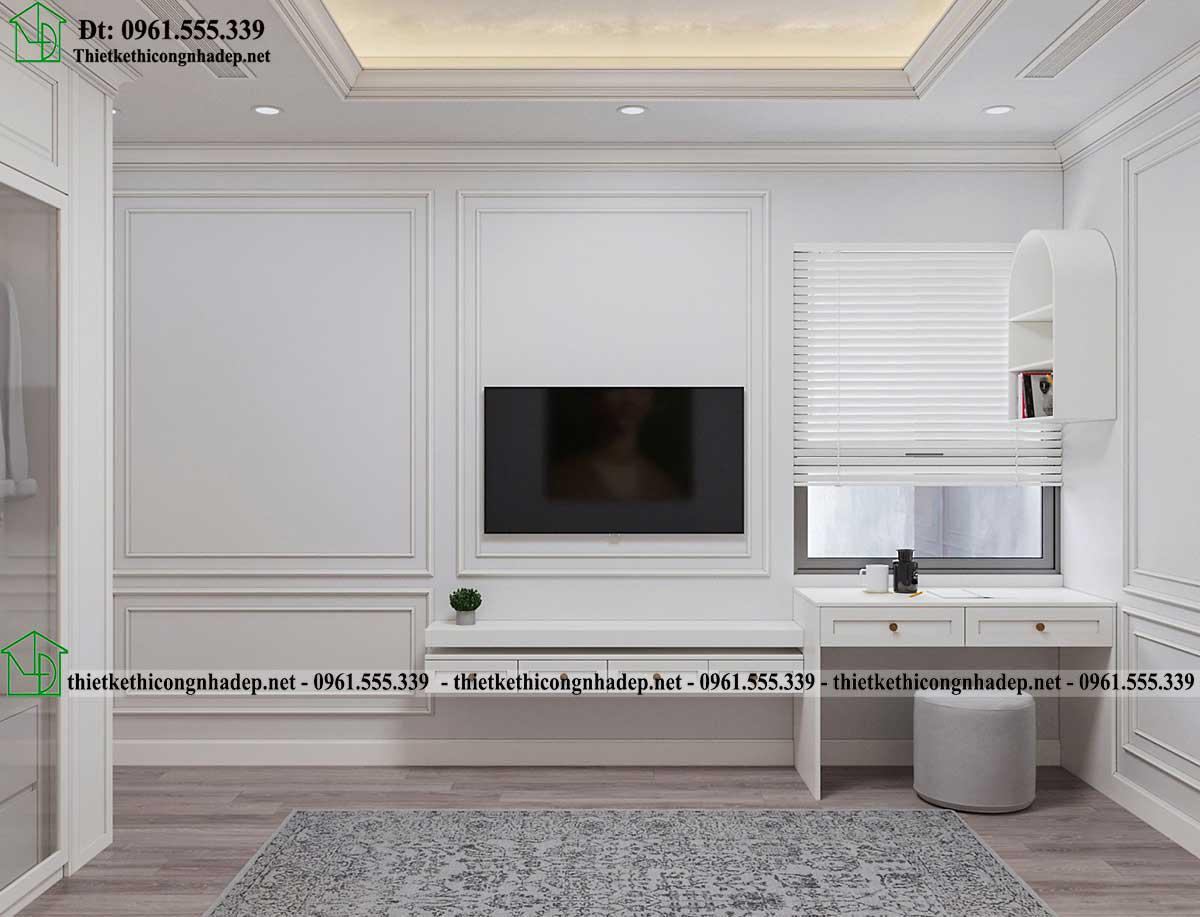 Thiết kế nội thất phòng ngủ số 1 chung cư đẹp NDCC65