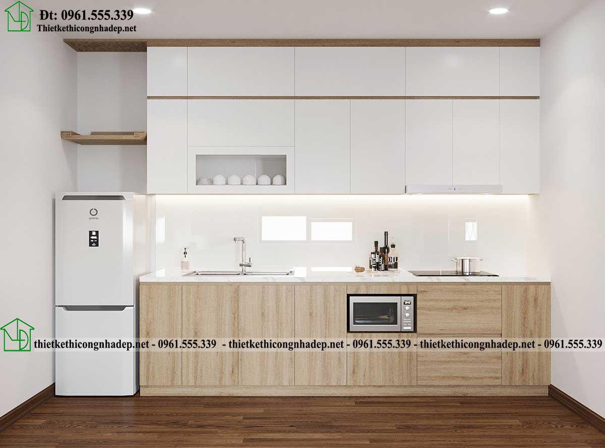 Thiết kế tủ bếp chung cư đẹp NDCC67