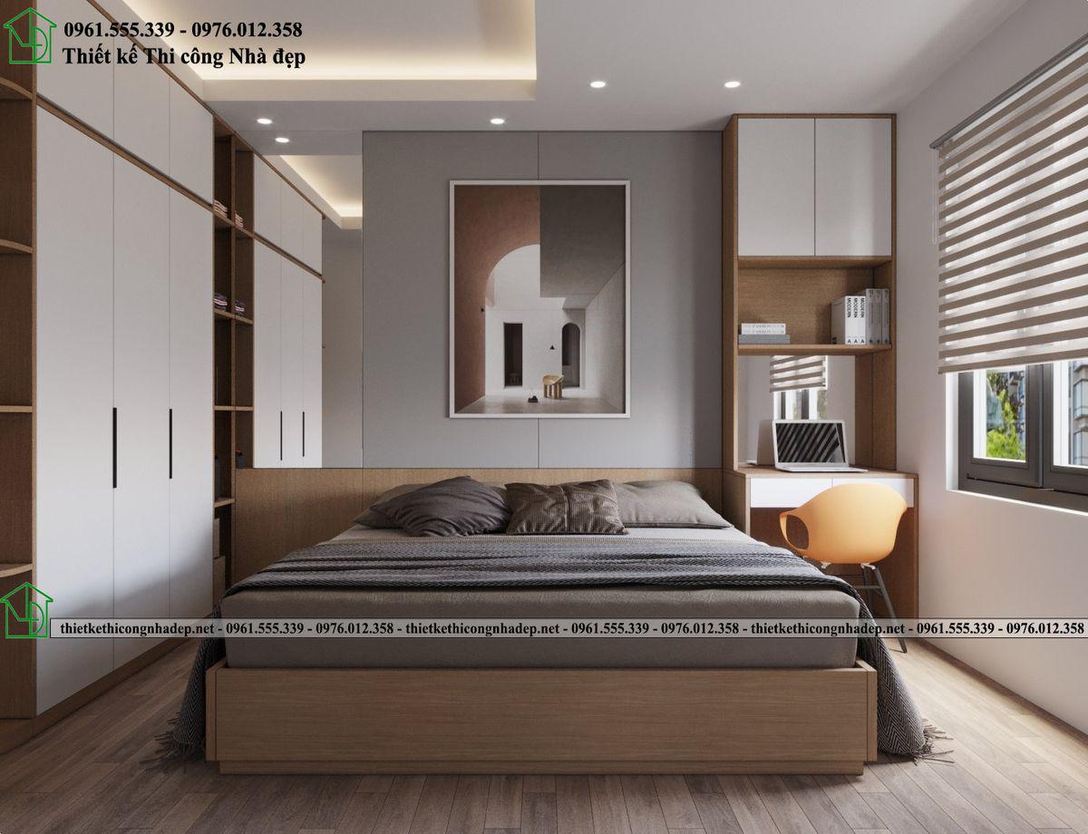 Thiết kế nội thất nhà phố 2 tầng 3 phòng ngủ tại Hà Đông NDTKNT11