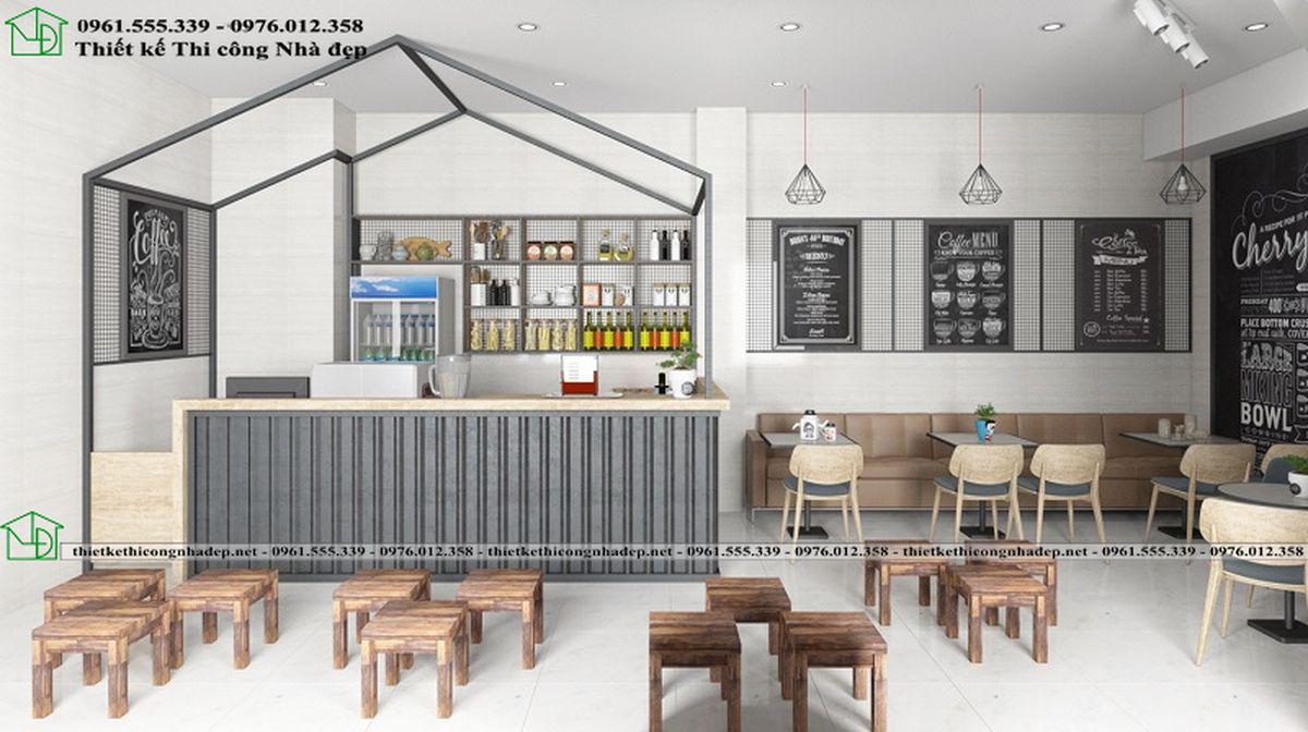 Thiết kế căn hộ cho thuê kết hợp quán cafe - Thiết kế & thi công Đà Nẵng
