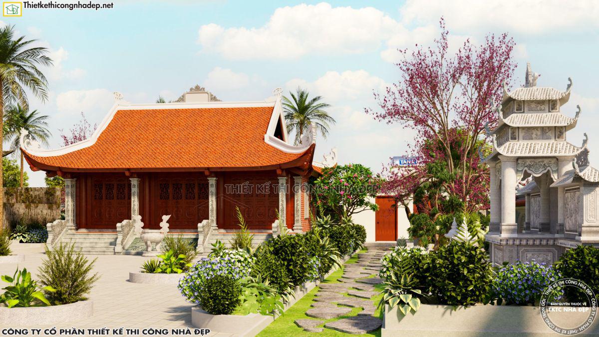 Bản vẽ mẫu thiết kế nhà thờ 9x10m NDNTH55 tại Phú Thọ