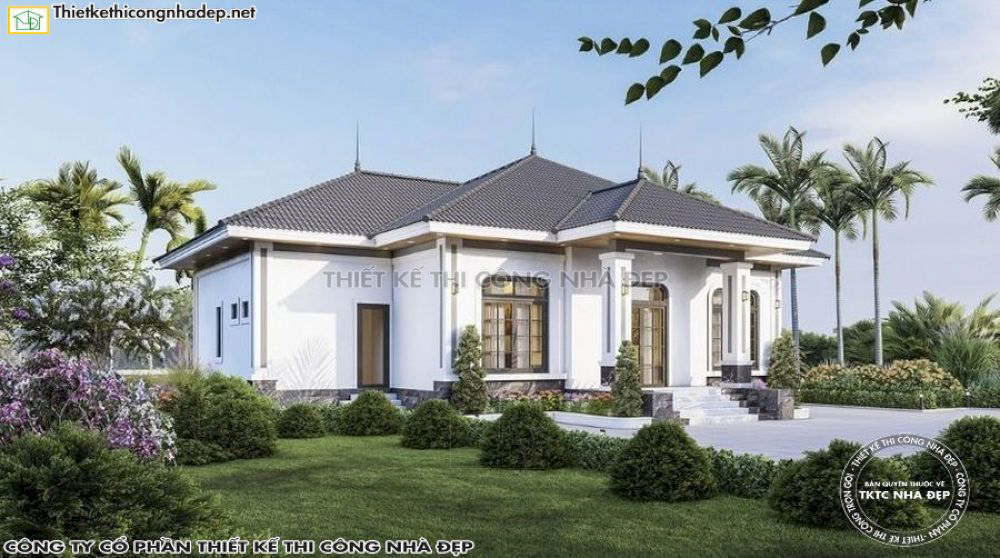 1000+ Mẫu biệt thự nhà vườn 1 tầng đón đầu xu hướng 2024 - Kiến trúc  Angcovat